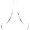 Plymor Small Clear Acrylic 60-Degree Angle Easel With Deep Support Ledges, 3" H x 3.125" W x 2.5" D